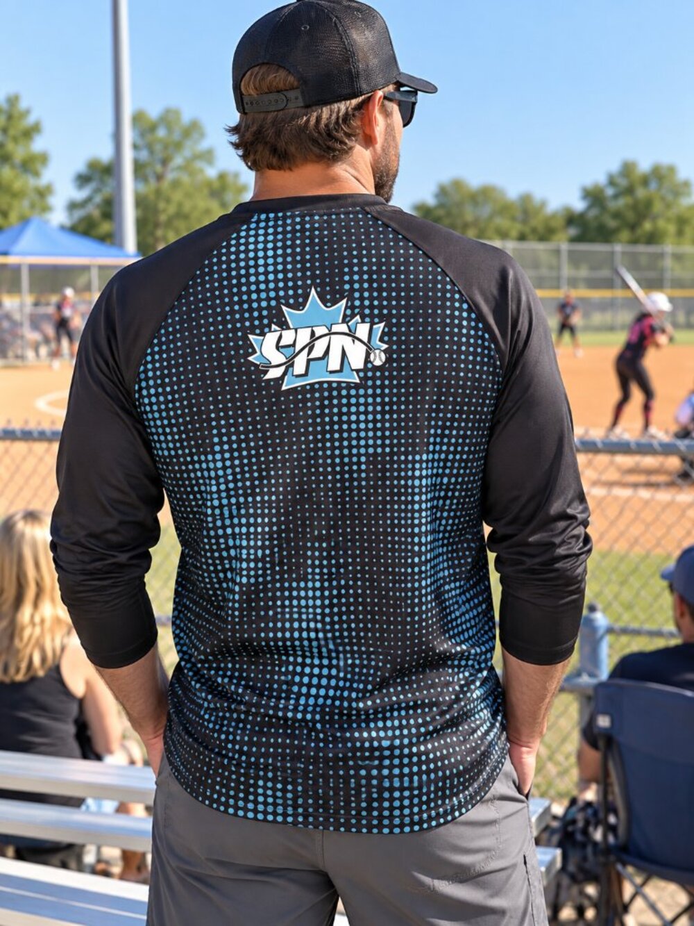 Mens Slo-Pitch Long Sleeve Shirt - LARGE